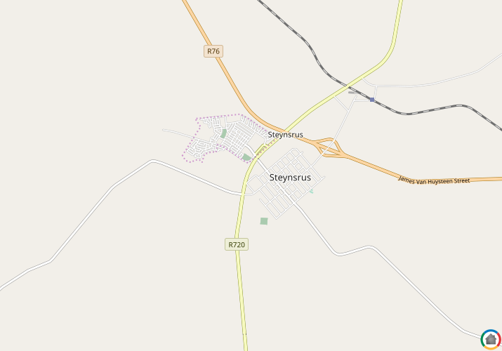Map location of Steynsrus